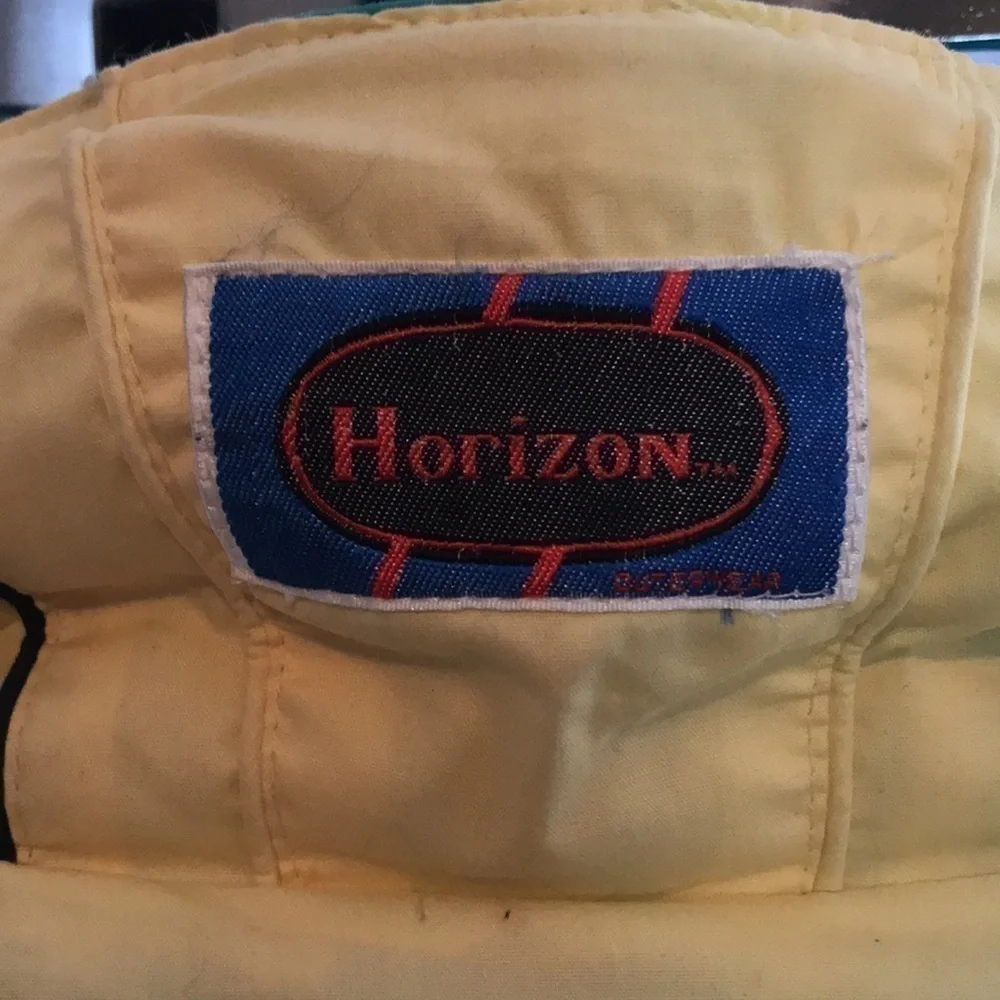 HORIZON Vintage Outerwear Reversible Turquoise Cream Black Puffer Ski Jacket—Lrg - Picture 3 of 16